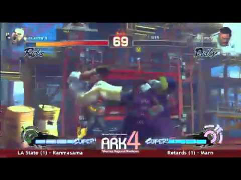 GoL ranmasama (Rufus)  vs Marn (Dudley) ARK IV SSF4AE teams Grand Finals set 2