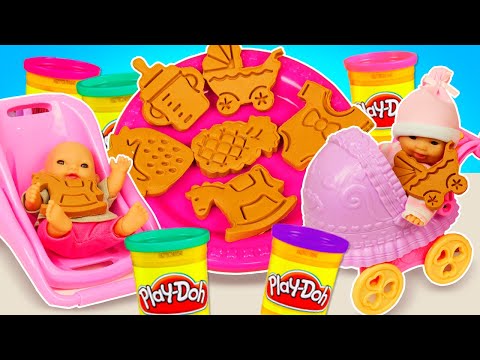 Печенье для малышей из Плей До – Детское шоу Готовлю игрушкам – Игрушечная еда и куклы