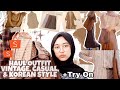 SHOPEE HAUL OUTFIT VINTAGE CASUAL KOREAN STYLE