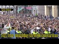 AEK-fans marching through Amsterdam