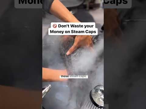 Steam Caps don’t actually steam your Hair 😱 #clevelandsilkpress #howtomoisturize4chair