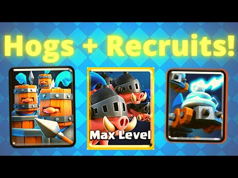 Clash Royale Best Deck for 2021! - Royal Hogs Royal Recruits Zappies Deck Live Gameplay!