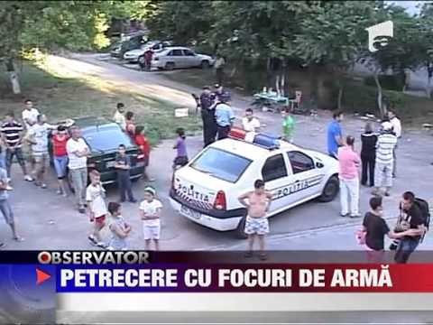 Craiova Scandal cu focuri de arma intre un grup de petrecareti si politisti 22 IUNI