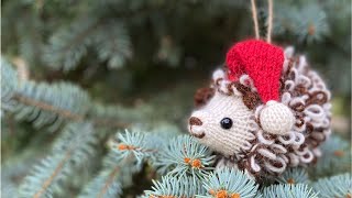 Knitted Hedgehog Ornament
