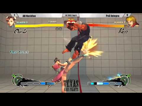 AB Nashfan vs PxG Integra - Super Street Fighter IV AE 2012 (Texas Bar Fights Round XIV)