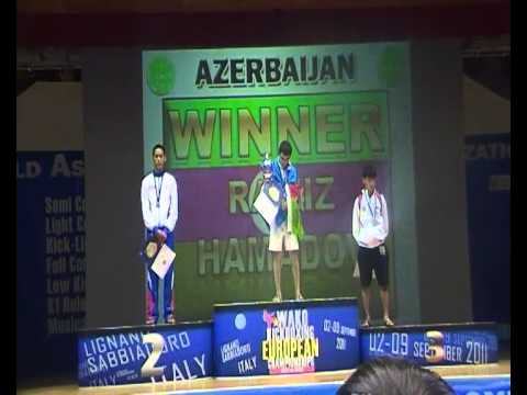 Ramiz Mamedov kickboxing European champion 2011