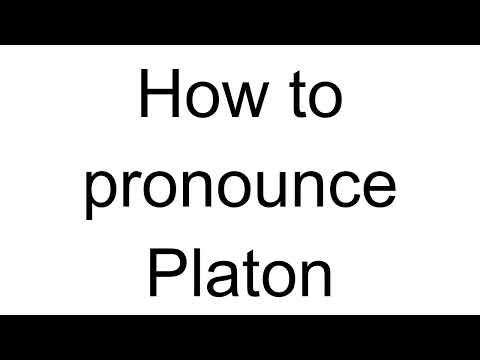 How to Pronounce Platon (Greek)