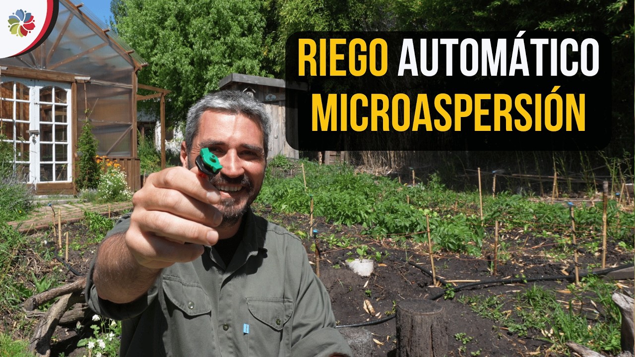 💦 RIEGO AUTOMÁTICO, el NUEVO SISTEMA de MICROASPERSIÓN que ELEGÍ para la MINI GRANJA 👨‍🌾