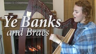 Ye Banks and Braes - voice & harp (Christy-Lyn)