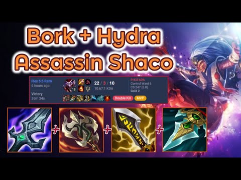 22 Kills Shaco Stomp (Bork + Hydra) - S13 Ranked [League of Legends] Full Gameplay - Infernal Shaco
