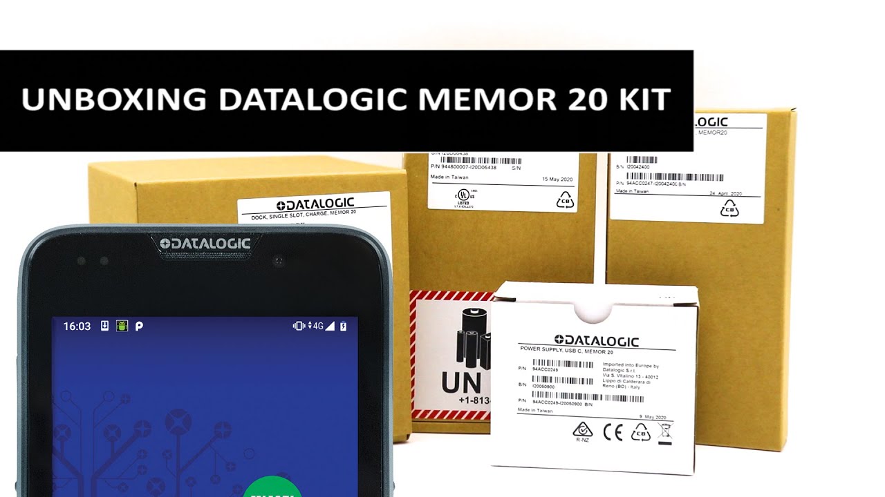 解压缩Datalogic Memor 20套装市场上最好的手持电脑！