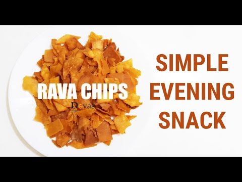 Rava Chips || Simple Evening Snack || ക്രിസ്‌പി റവ ചിപ്സ് || Devas Kitchen || EP #62 Video