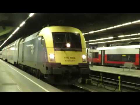 MÁV 470 006-os Taurus indul szerelvényével a Bécsi Ferenc József pályaudvaról.