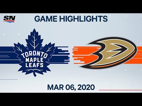 NHL Highlights | Maple Leafs vs. Ducks – Mar. 6, 2020