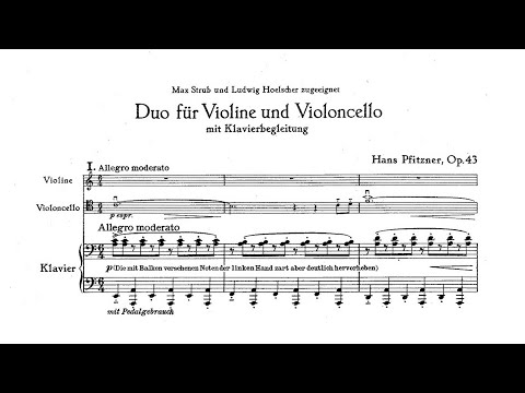 Hans Pfitzner – Duo for Violin, Cello and Orchestra, Op.43