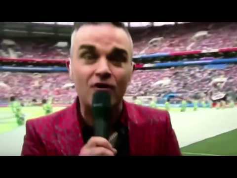 Singer Robbie Williams Flips Everyone Bird During World Cup Opening Ceremony