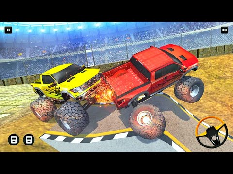 Monster Trucks Crashing Derby Demolition Racing Stunt Simulator - Android Gameplay.