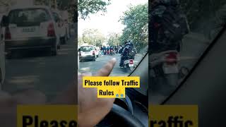 please follow traffic rules #shorts #trafficrules #twowheeler
