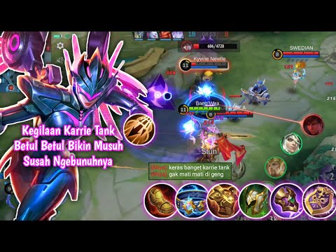 SEJARAHNYA KARRIE TANK KEMBALI BERULAH ! MUSUH PUN SAMPAI KESUSAHAN UNTUK NGEBUNUHNYA ! MLBB