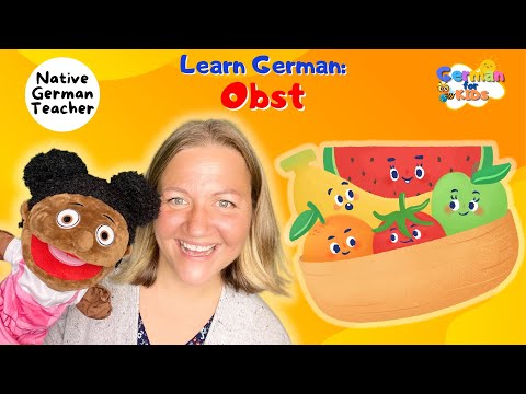 Fun and Easy German Beginners Lesson for Kids | Fruits in German
