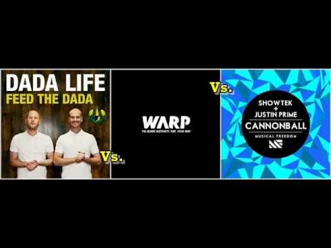 Dada Life, The Bloody Beetroots, Showtek & Justin Prime - Feed The Cannonball 1.9 (Dj Sunset Mashup)