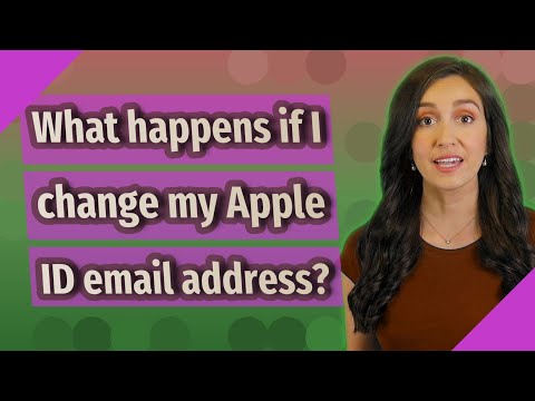 What happens if I change my Apple ID email address?
