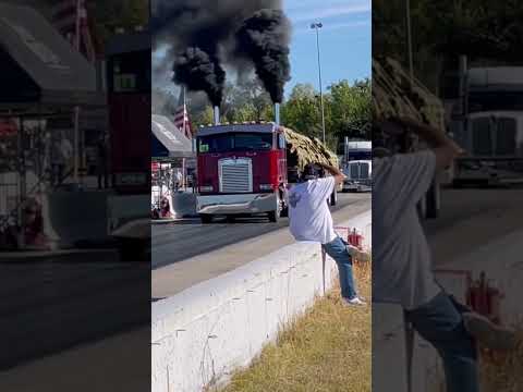 kenworth k100 CAT C15 #2800hp #kenworth #dragrace