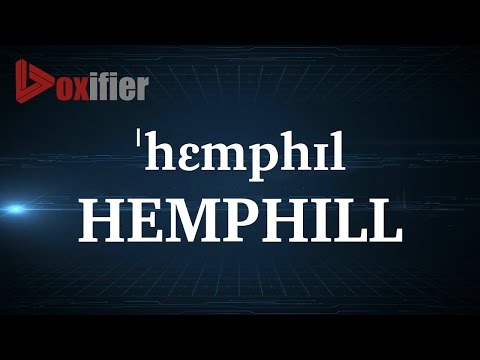 How to Pronunce Hemphill in English - Voxifier.com