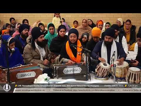 034 Bibi Ranjit Kaur Jee Delhi Raensabaayee Keertan Adelaide June 2023 Annual Akhand Keertan Smaagam