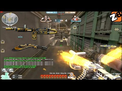 Crossfire 2.0 : KAC ChainSaw Gold Phoenix - Hero Mode X - Tiền zombie V4