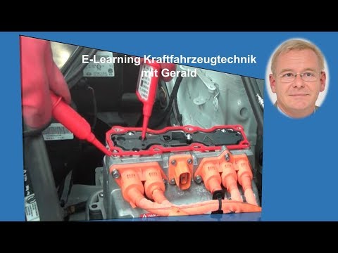 Volkswagen E-Up Hochvolt-System spannungsfrei schalten E-Learning Kraftfahrzeugtechnik