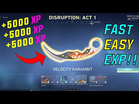HOW TO EARN XP FAST IN VALORANT EPISODE 4! (UP TO 20K+ PER HOUR) *2022*