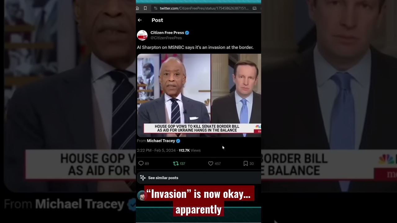 Dems OPENLY Using Term “INVASION”… Guess It’s Not Racist Anymore… #shortsfeed #shortsvideo #congress