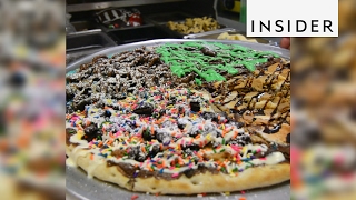 Dessert pizza is ideal for sharing