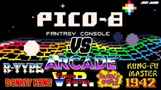 Arcade VS PICO-8 Fantasy Console #pico8 #arcadegames #arcadegaming