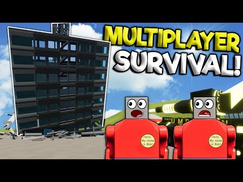 MULTIPLAYER LEGO TOWER SURVIVAL CHALLENGE! - Brick Rigs Gameplay - Lego City Building Destruction