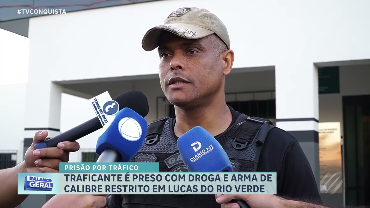 DERF fecha boca de fumo e prende traficante armado em Lucas do Rio Verde