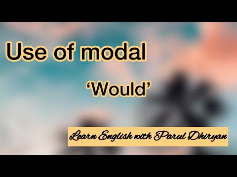 Use of modal (would)