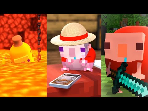 Parotter - Onepiece is Real!!! &🍎Parotter's Best funny MINECRAFT ANIME🍌#3