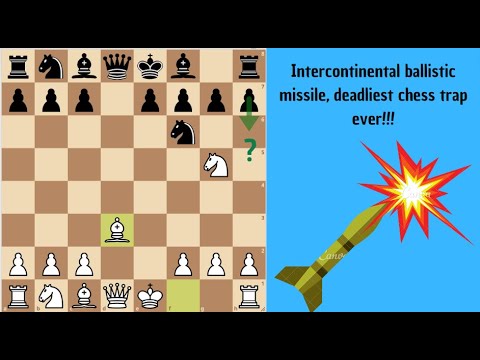 The Intercontinental ballistic missile is a winner! An epic queen capture trap in chess openings