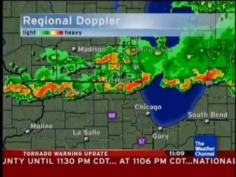 Weather Channel July 22, 2010 Tornado Warning Local Forecast Chicago Suburbs