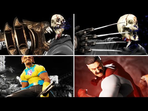 Mortal Kombat - All Guest Characters Fatal Blows & X Ray Attacks (MK9, MK10, MK11, MK1)