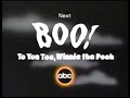 ABC Boo To You Too Winnie The Pooh Next Promo October 2001