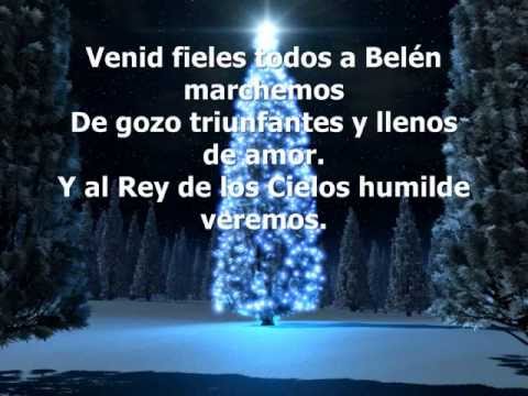 Venid fieles todos  y Ángeles cantando