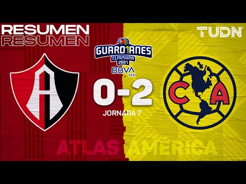 Highlights and goals | Atlas 0-2 América | Guard1anes Tournament 2021 BBVA MX J7 | TUDN