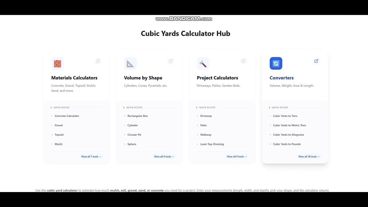 Cubic Yards Calculator