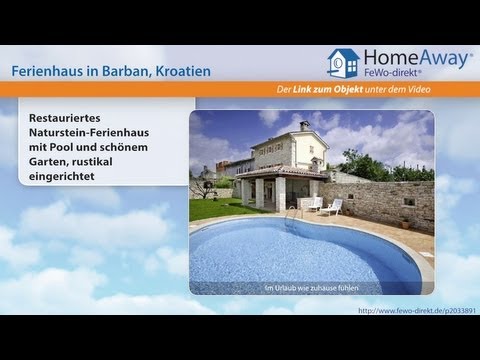 Istrien: Restauriertes Naturstein-Ferienhaus mit Pool und schönem Garten - FeWo-direkt.de Video