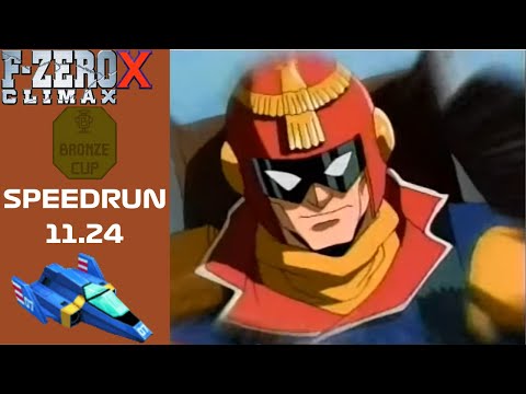 F Zero X Climax: Bronze Cup Speedrun Blue Falcon 11.24