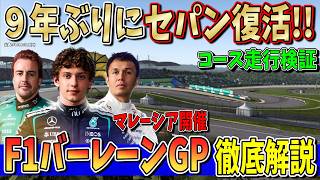 【F1解説】９年ぶりにセパン復活！バーレーンGP in マレーシアを完全解説！コースレイアウト・戦略・注目点・優勝予想について話します！