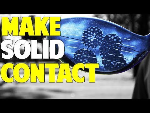 Part of a video titled How to Make Solid Contact in Golf | The 49 Yard Difference! - YouTube